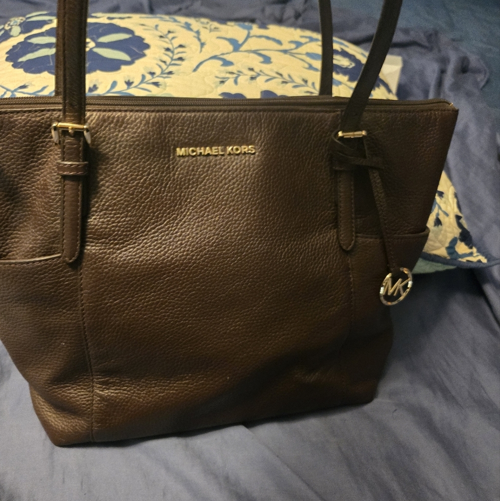 Michael Kors Dark Leather Shoulder Bag